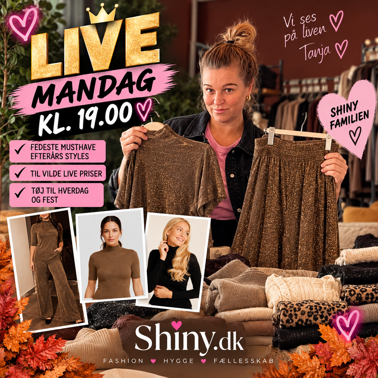 Efter&aring;rslive med Tanja &ndash; mandag kl. 19.00