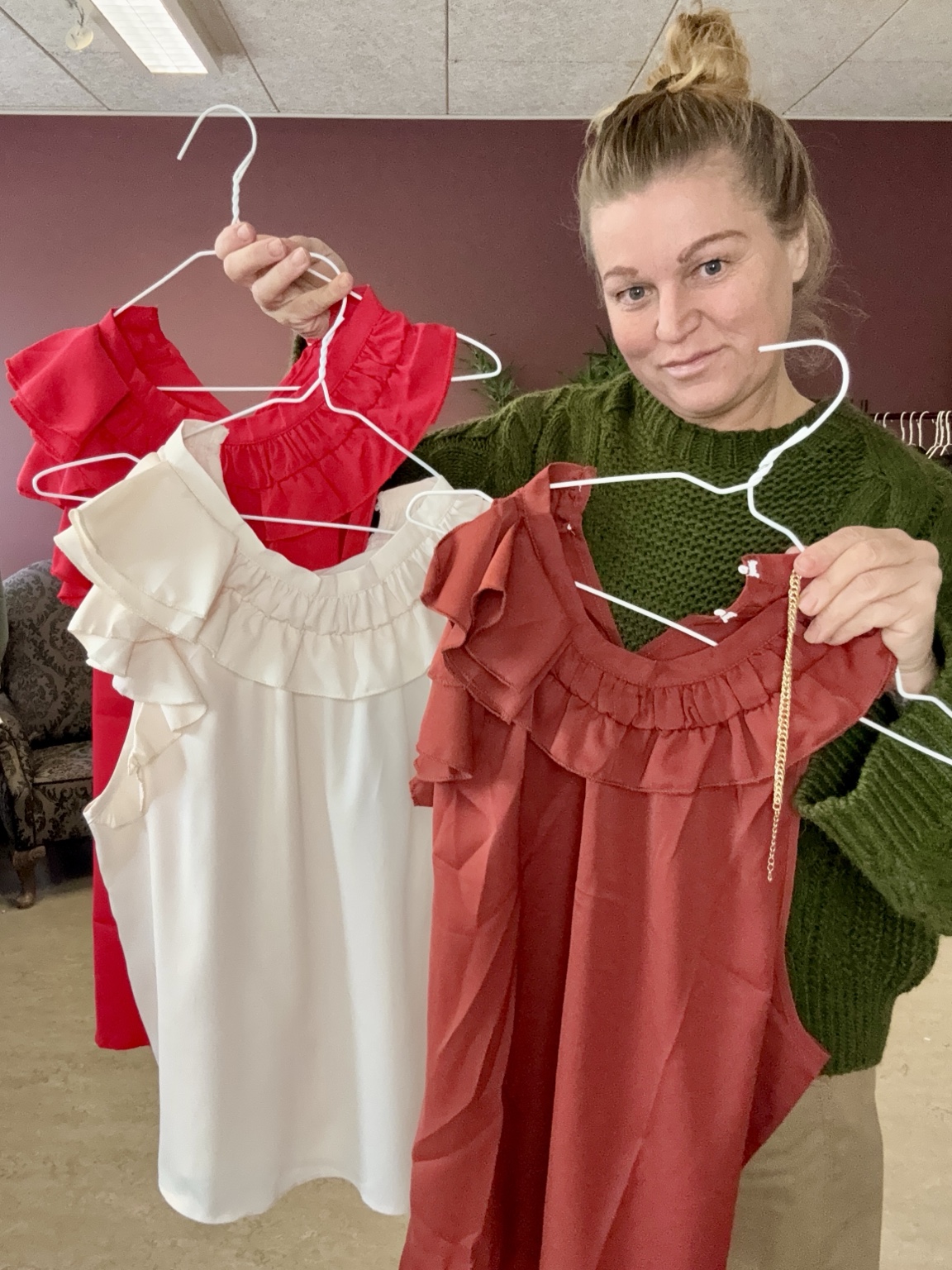 Tanja og Shiny-pigerne p� live hos Shiny.dk