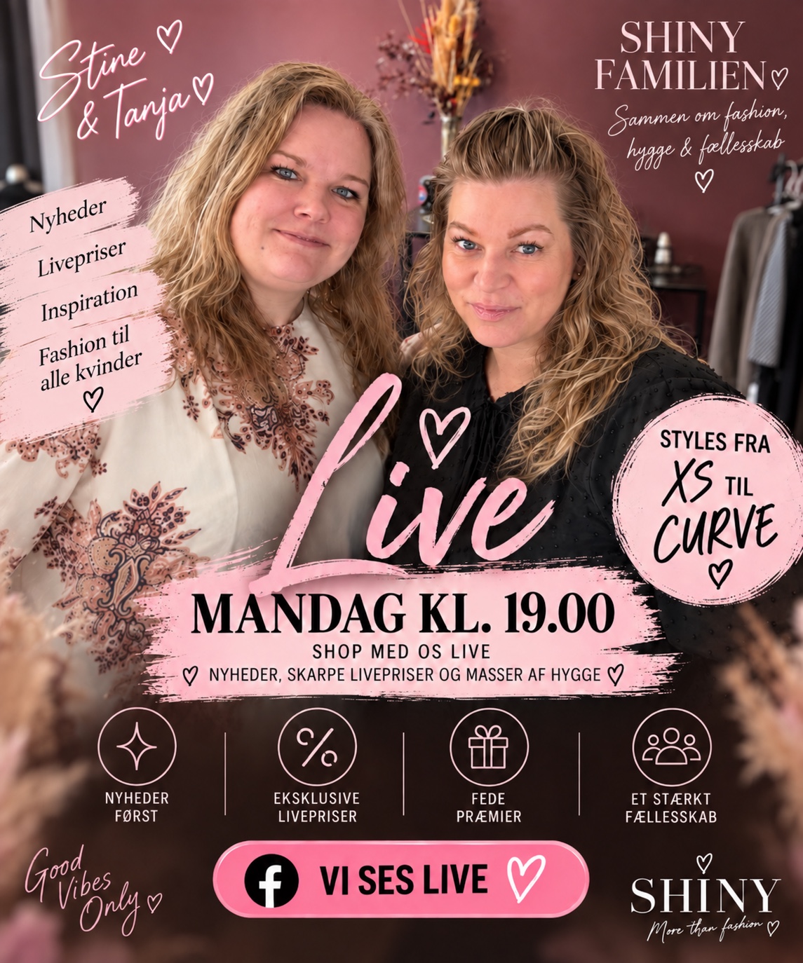 Shiny live-begivenhed med pigerne og f&aelig;llesskabet