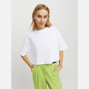 JJXX Andrea Loose Cropped Tee Bright White