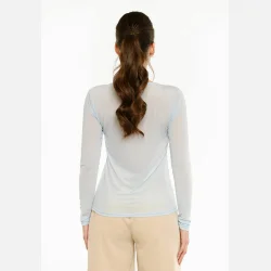 Liberte Essentiel Mesh LS Tshirt Light Blue
