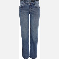 Noisy May Reggy Low Waist Straight Jeans Blue Denim