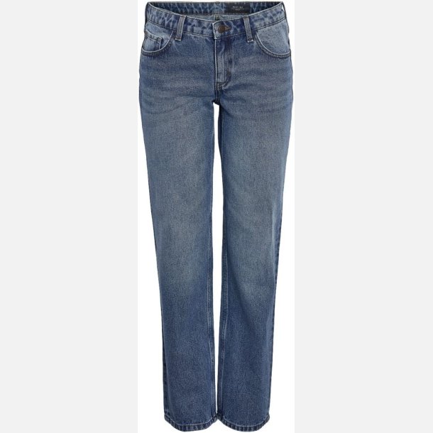 Noisy May Reggy Low Waist Straight Jeans Blue Denim