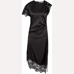 Noisy May Wren S/S Satin Long Dress Black