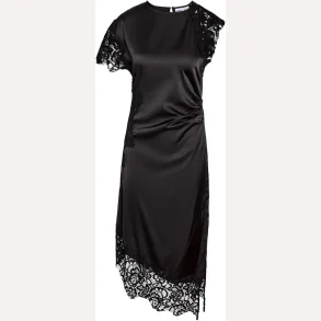 Noisy May Wren S/S Satin Long Dress Black