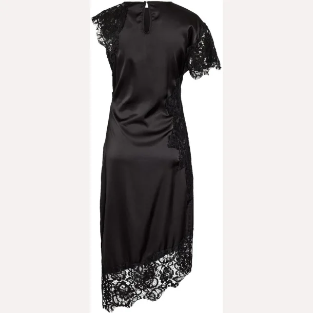 Noisy May Wren S/S Satin Long Dress Black