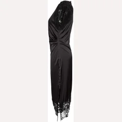 Noisy May Wren S/S Satin Long Dress Black