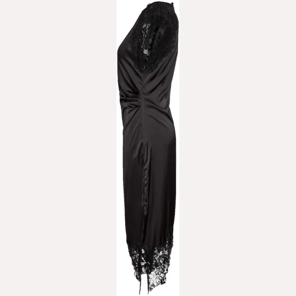 Noisy May Wren S/S Satin Long Dress Black