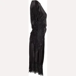 Noisy May Wren S/S Satin Long Dress Black