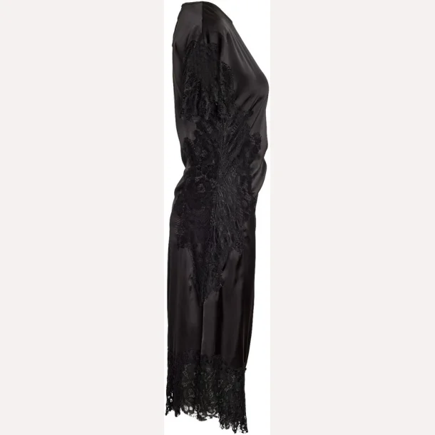 Noisy May Wren S/S Satin Long Dress Black