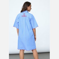Sisters Point Edina Dress Blue Stripes 