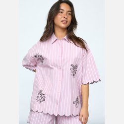 Sisters Point Ella Shirt Mauve Stripes 