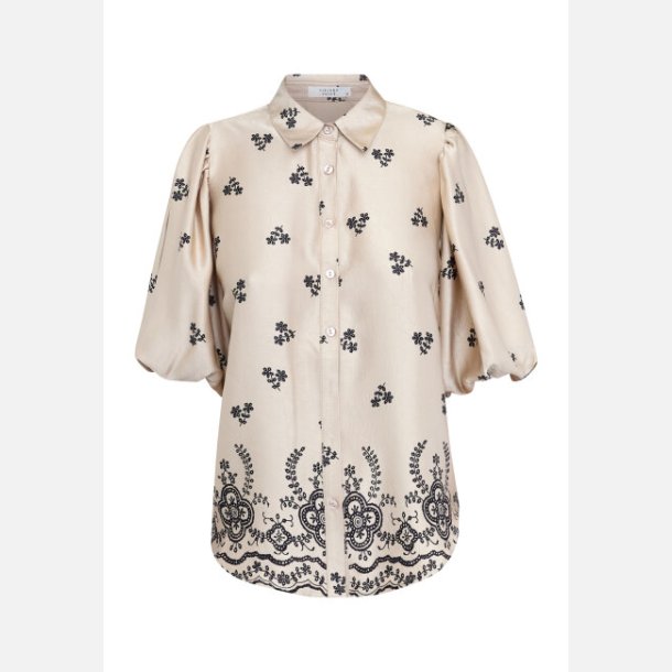 Sisters Point Ella Shirt Champagne/Black Flower