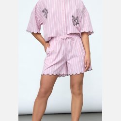 Sisters Point Ella Shorts Mauve Stripes 