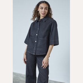 Sisters Point Olea Skjorte Jakke Black Unwashed 