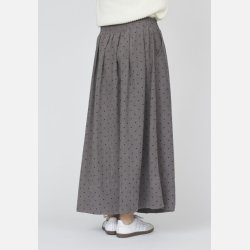 Sisters Point Usla Long Skirt Grey Dot