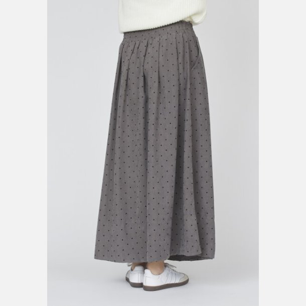 Sisters Point Usla Long Skirt Grey Dot