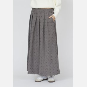 Sisters Point Usla Long Skirt Grey Dot