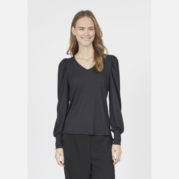 Sisters Point Vya bluse sort