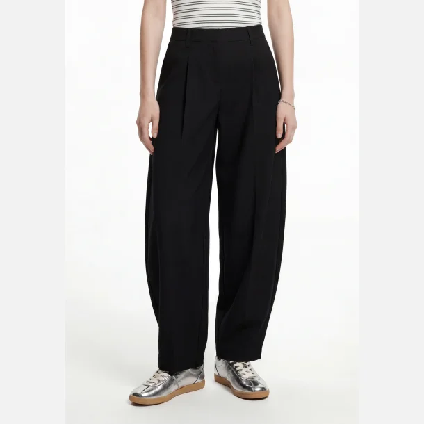 Pieces Bosella barrel pants sort