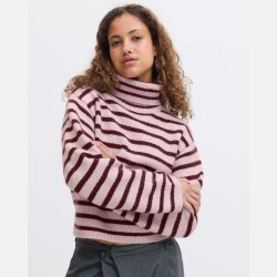 JJXX Rosanna Roll Neck Knit Bordeaux/lyser�d