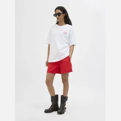 JJXX Lia Detail String MW Shorts Red/White