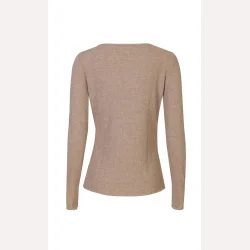 Liberte Essentiel Natalia Round Neck Blouse Golden Lurex
