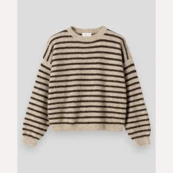 Noella N-Mafalda Knit Brown Sand Stripe