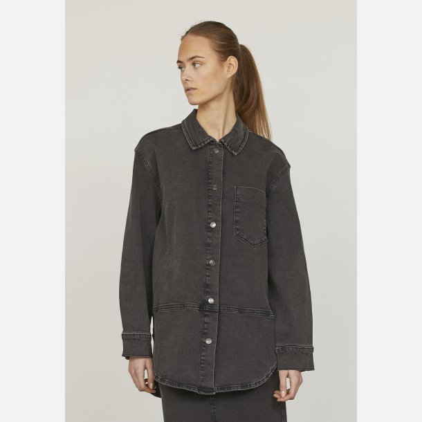 Sisters Point Ovea denim jakke sort 