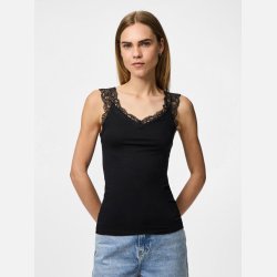 Pieces Barbera Lace Top Black 
