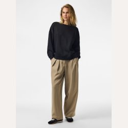 Pieces Chilli LS Loose Sweat Black