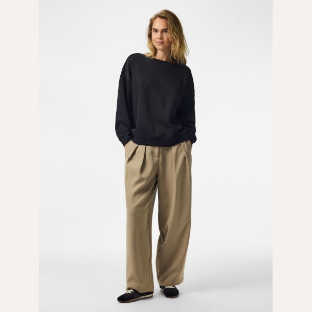 Pieces Chilli LS Loose Sweat Black