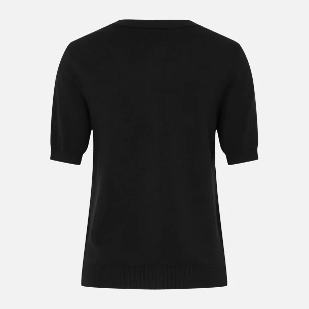 Pieces Nora SS O-Neck Knit Cardigan Black