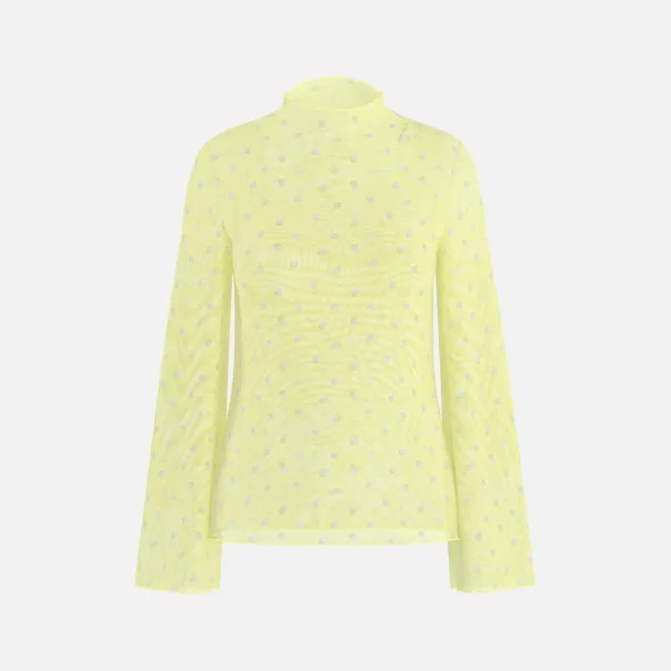 HYPEDROP Renata Flared Mesh Top Anise Flower
