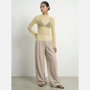 HYPEDROP Renata Flared Mesh Top Anise Flower