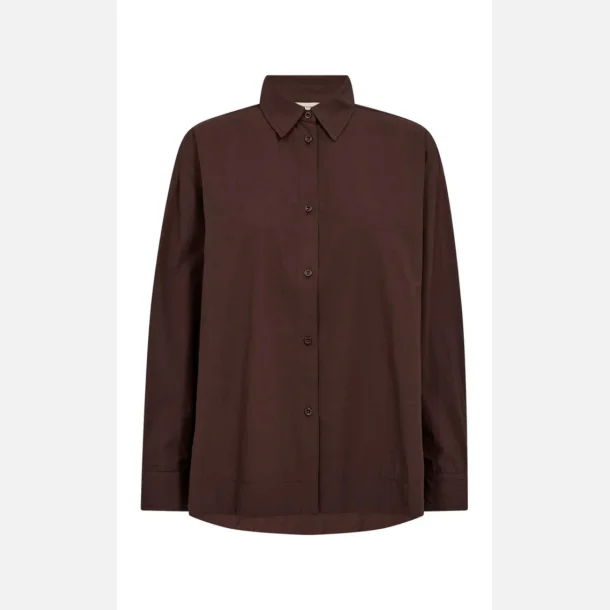 Freequent Jally Shirt Poplin Coffee Bean
