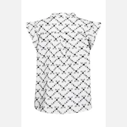 Freequent Alisa Blouse Broderie Anglaise White W. Coffeebean