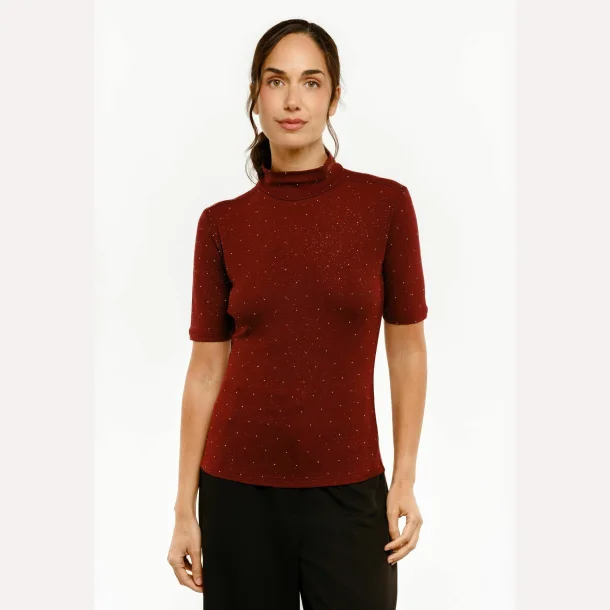 Liberte Essentiel Tammi SS Blouse Bordeaux