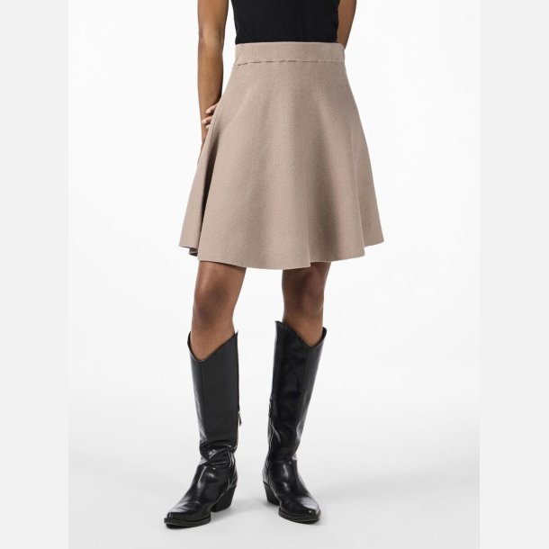 YAS Fonny nederdel beige
