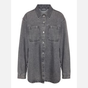 Noisy May Denim Shacket Grey