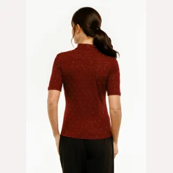 Liberte Essentiel Tammi SS Blouse Bordeaux