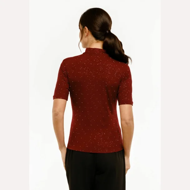 Liberte Essentiel Tammi SS Blouse Bordeaux