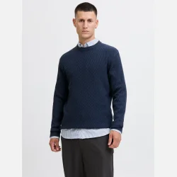 Jack &amp; Jones Regan Knit Crew Neck Navy