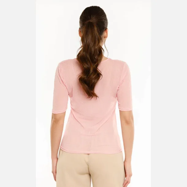 Liberte Essentiel Mesh SS Tshirt Dot Rose