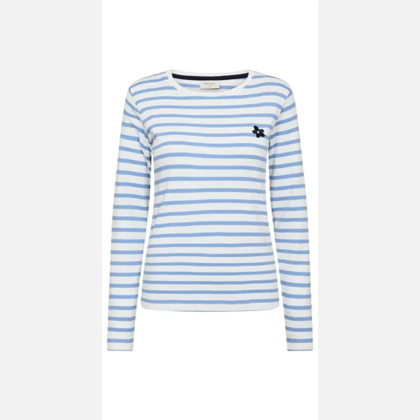 Freequent Famila Tee Striped Embroidery 