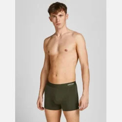 Jack &amp; Jones Basic bamboo trunks 3 pak forest/sort/navy