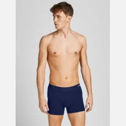 Jack &amp; Jones Basic bamboo trunks 3 pak forest/sort/navy