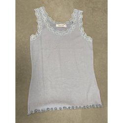 Vanting blondetop light blue curve