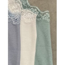 Vanting blondetop light blue curve