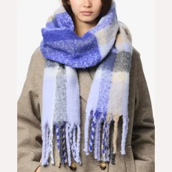 Pieces Bea Long Scarf Cashmere Blue 